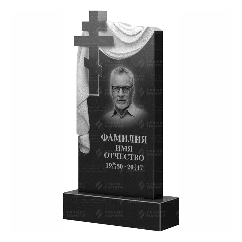 Памятники из гранита с крестом в&nbsp;Бузулуке | Гранитный памятник ФГ-085