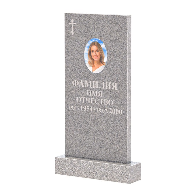 Памятники из цветного гранита в&nbsp;Бузулуке | Памятник из Сибирского гранита прямой