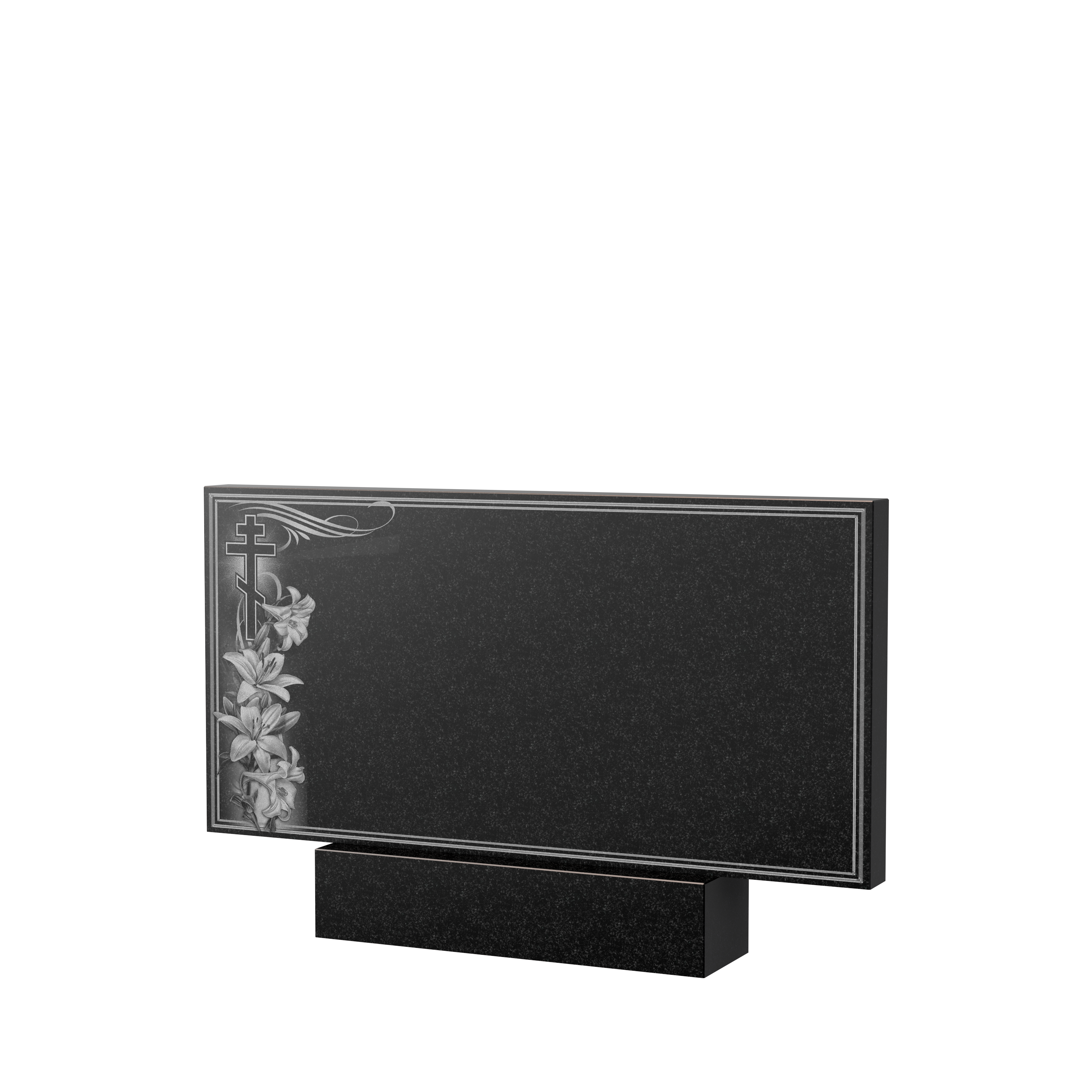 Художественное оформление памятника в&nbsp;Бузулуке | Художественное оформление на гранитную стелу, рисунок ГХО-003