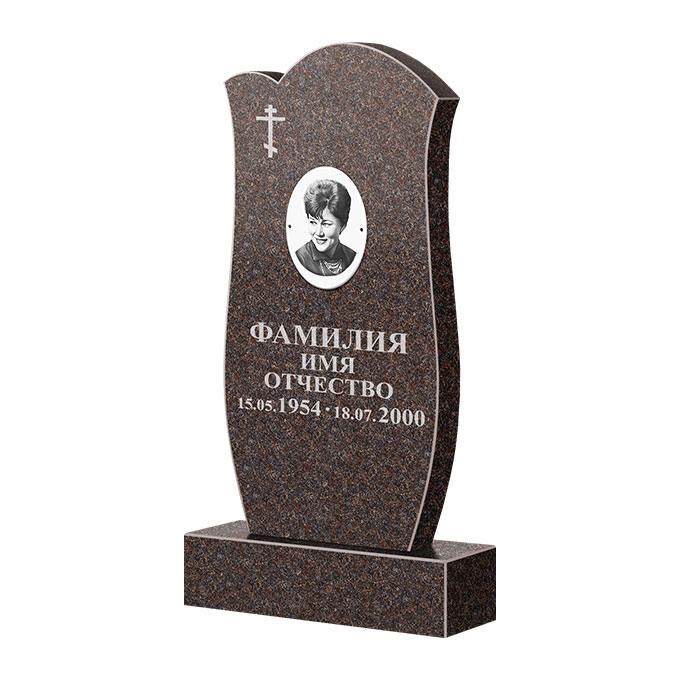 Памятники из цветного гранита в&nbsp;Бузулуке | Памятник из гранита Карел Brown ФГЦ-039