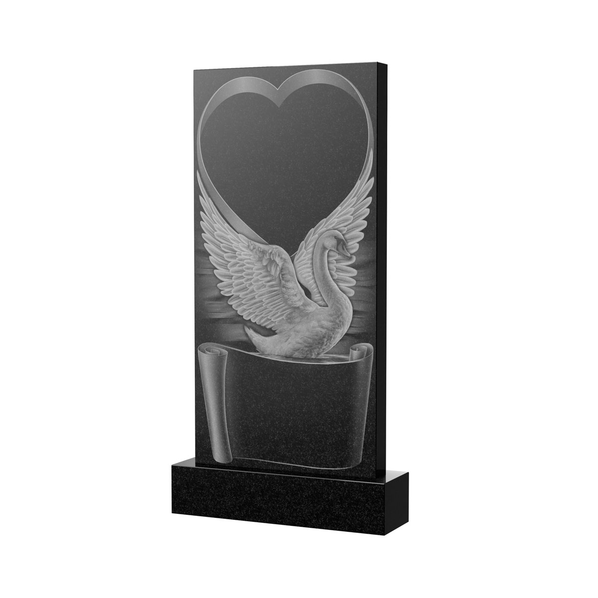 Художественное оформление памятника в&nbsp;Бузулуке | Художественное оформление на гранитную стелу, рисунок ВХО-034