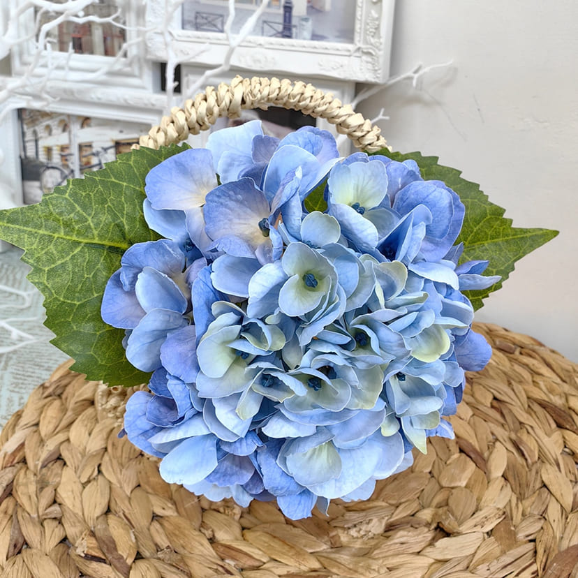 Искусственные цветы в Бузулуке | Цветок искусственный «Гортензия», голубая, одиночный