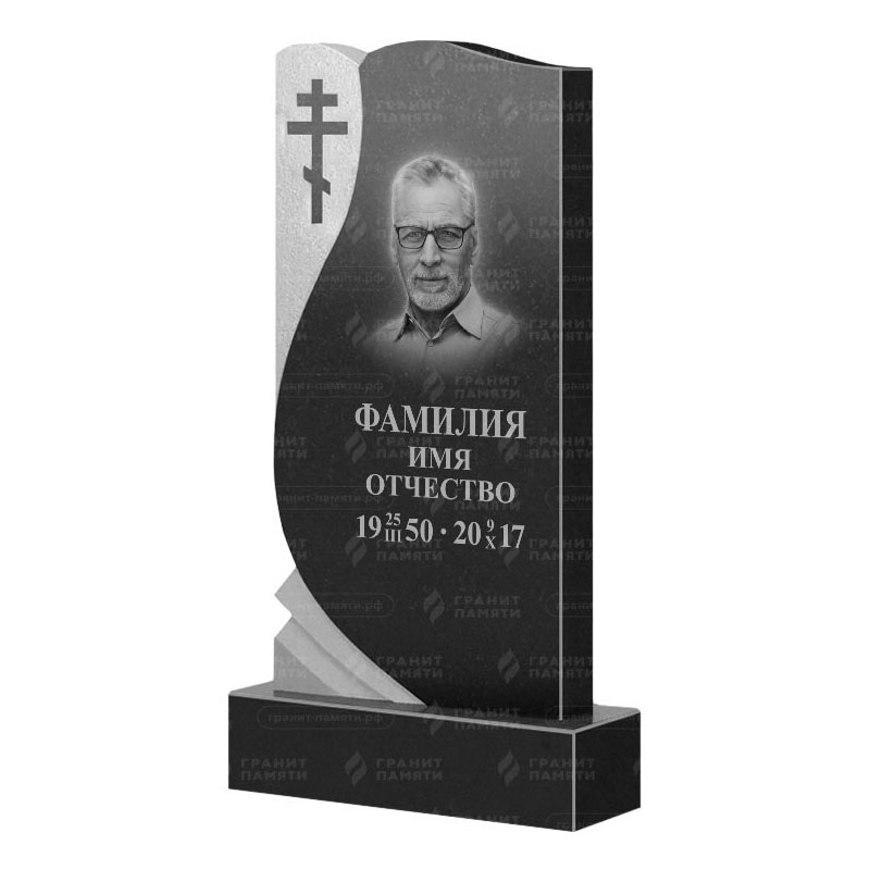Памятники из гранита вертикальные в&nbsp;Бузулуке | Гранитный памятник ФГ-169