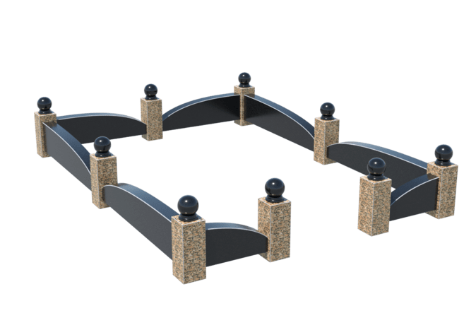 Цоколи на могилу в&nbsp;Бузулуке | Цоколь на могилу №0045