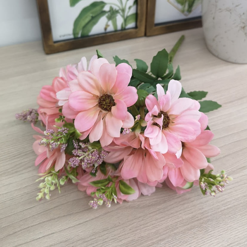 Искусственные цветы в Бузулуке | Цветы искусственные «Ромашки с бутонами», розовые, букет