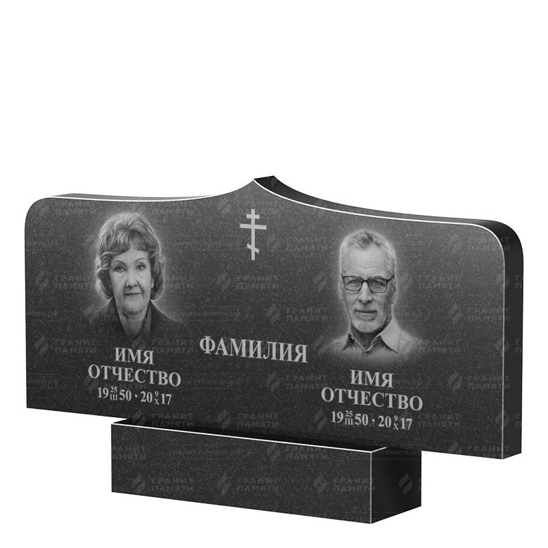 Гранитные памятники в&nbsp;Бузулуке | Двойной гранитный памятник ФГ-260