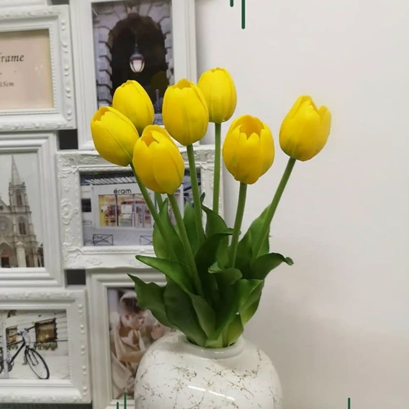 Искусственные цветы в Бузулуке | Цветы искусственные «Тюльпаны», желтые, букет