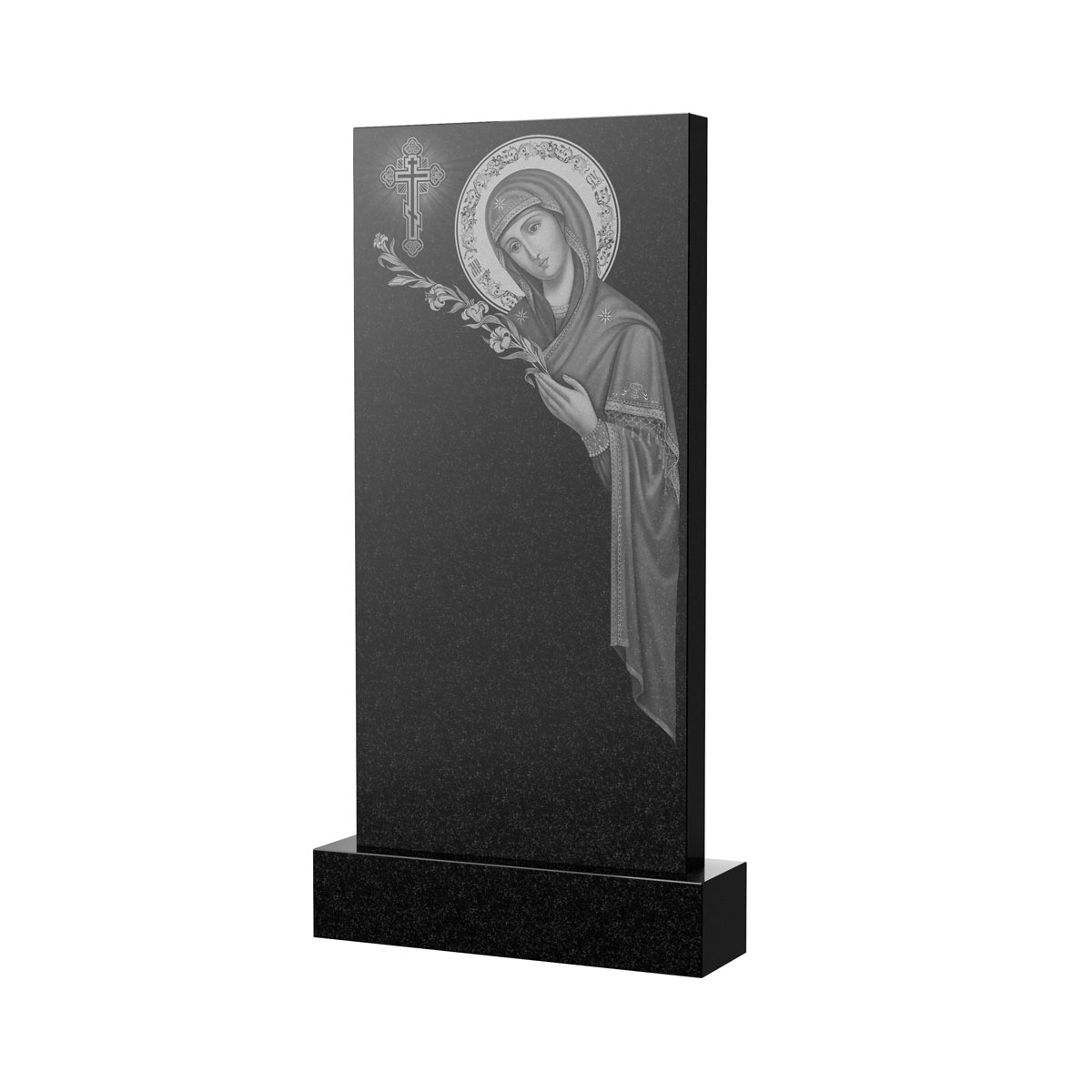 Художественное оформление памятника в&nbsp;Бузулуке | Художественное оформление на гранитную стелу, рисунок ВХО-035