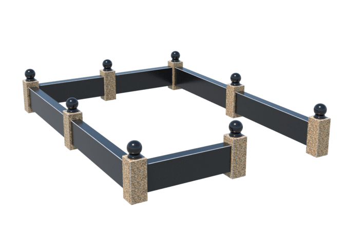 Цоколи на могилу в&nbsp;Бузулуке | Цоколь на могилу №0036