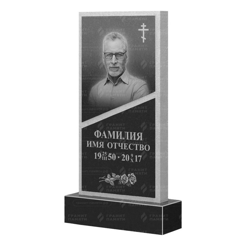 Памятники из гранита вертикальные в&nbsp;Бузулуке | Гранитный памятник ФГ-164