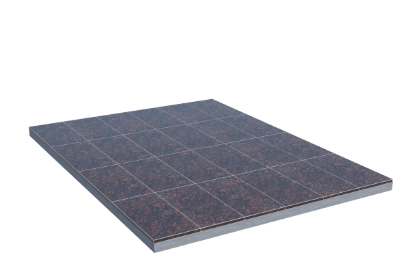 Площадки на могилу в&nbsp;Бузулуке | Площадка с облицовкой Дымовским гранитом