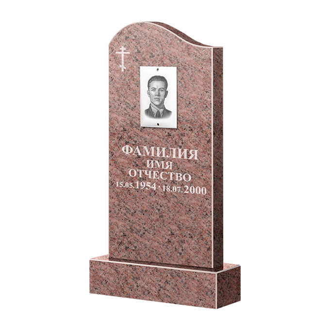 Памятники из цветного гранита в&nbsp;Бузулуке | Памятник из гранита Розалия Pink ФГЦ-030