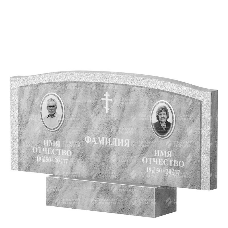 Памятники из мрамора в&nbsp;Бузулуке | Двойной мраморный памятник ФМ-131