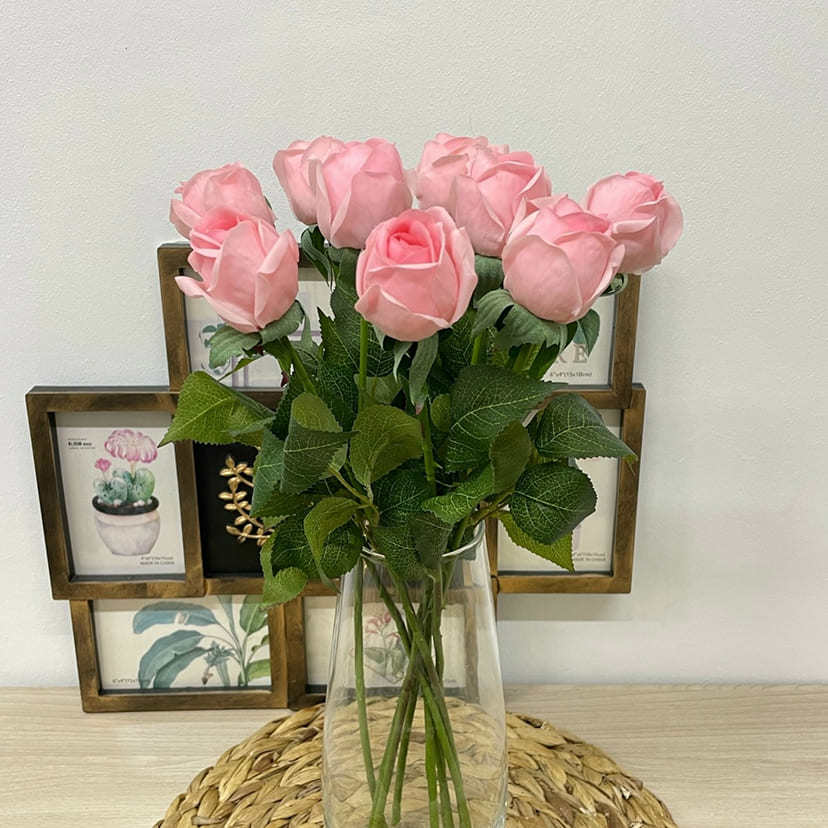 Искусственные цветы в Бузулуке | Цветок искусственный «Роза», нежно-розовая, одиночный