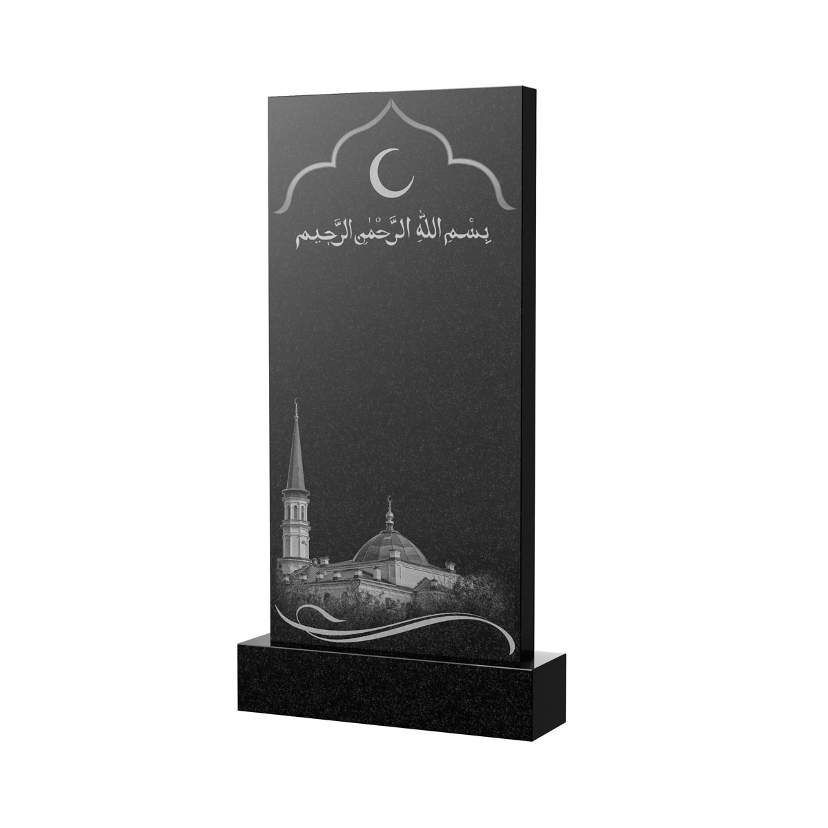 Художественное оформление памятника в&nbsp;Бузулуке | Художественное оформление на гранитную стелу, рисунок ВХО-037