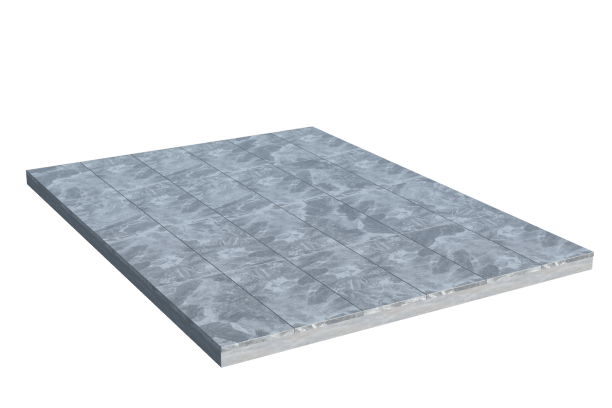 Площадки на могилу в&nbsp;Бузулуке | Площадка с мраморной облицовкой