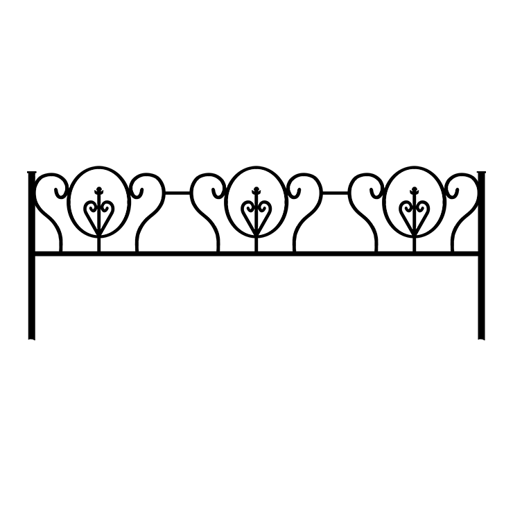 Металлические оградки, столы, скамейки в&nbsp;Бузулуке | Оградка №3