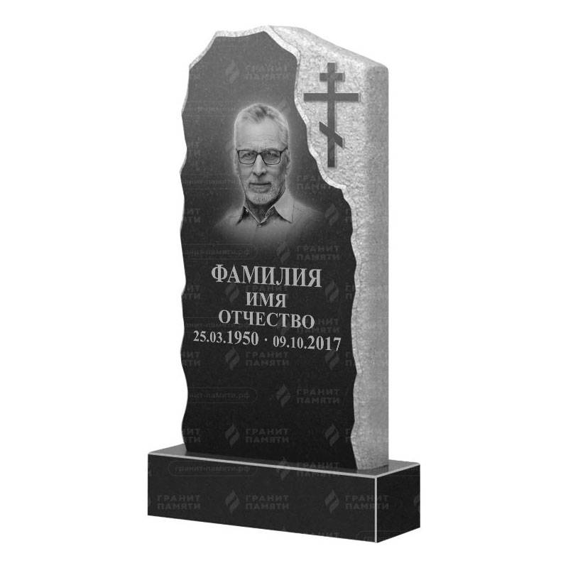 Памятники из гранита с обколом, скалы в&nbsp;Бузулуке | Гранитный памятник ФГ-231