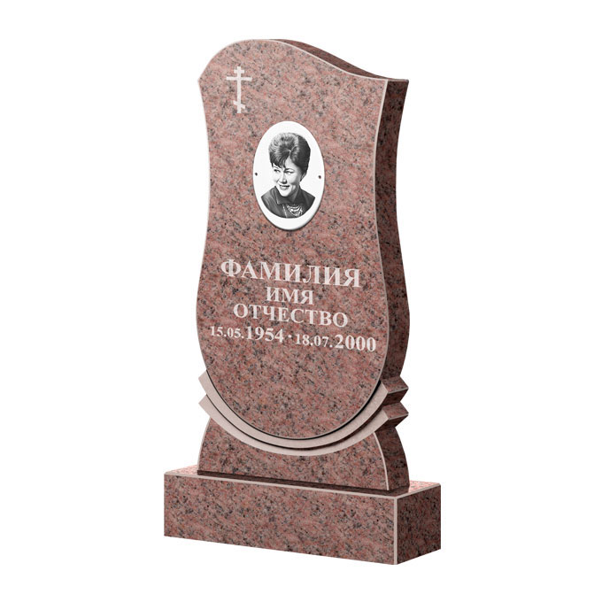 Гранитные памятники в&nbsp;Бузулуке | Памятник из гранита Розалия Pink ФГЦ-056