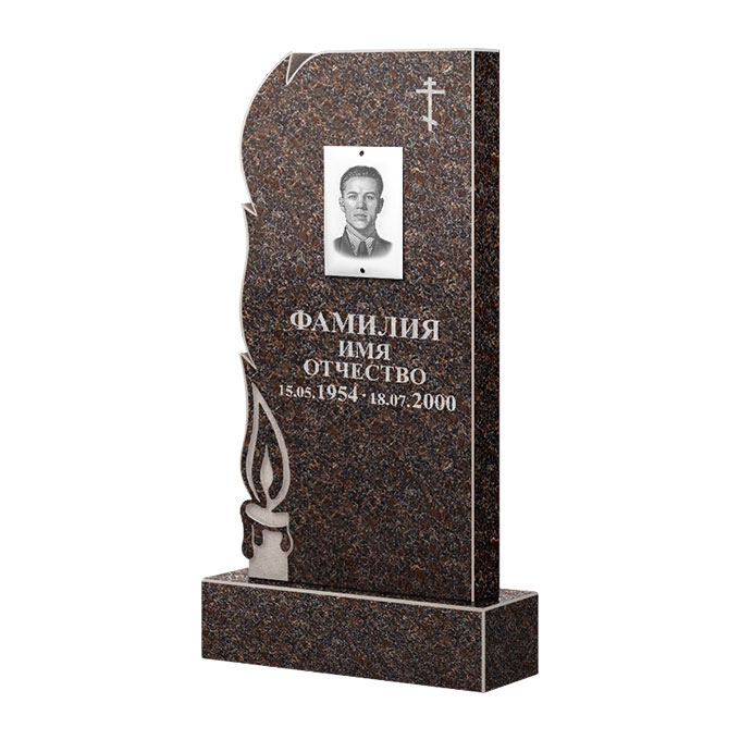 Памятники из цветного гранита в&nbsp;Бузулуке | Памятник из гранита Карел Brown ФГЦ-106