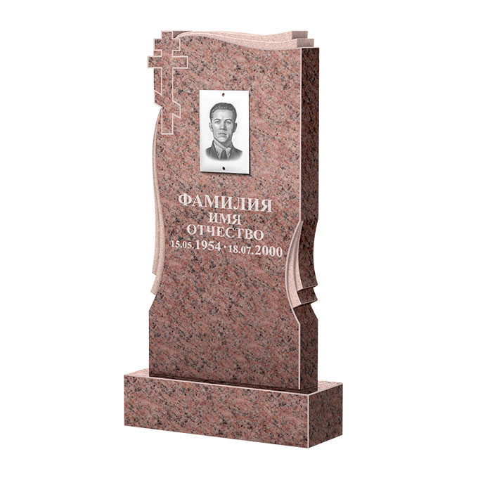 Гранитные памятники в&nbsp;Бузулуке | Памятник из гранита Розалия Pink ФГЦ-185