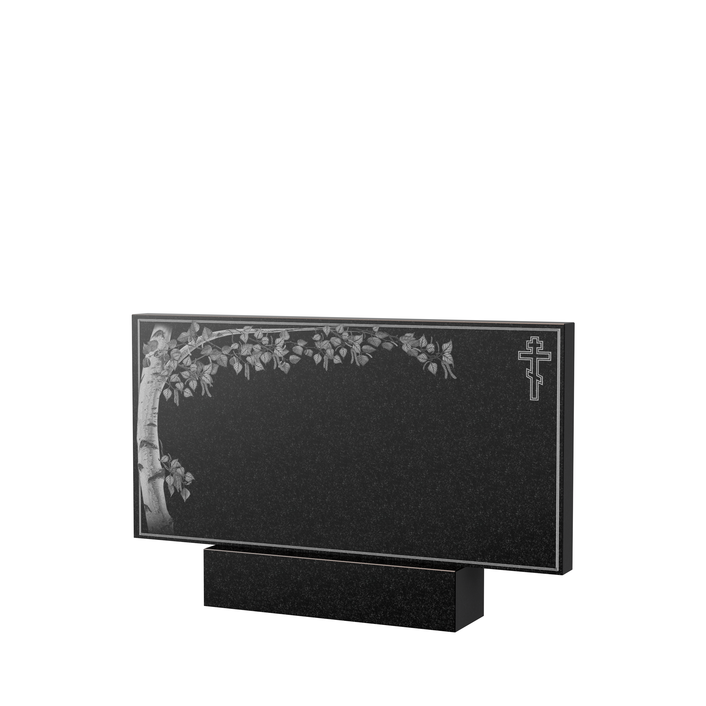 Художественное оформление памятника в&nbsp;Бузулуке | Художественное оформление на гранитную стелу, рисунок ГХО-005