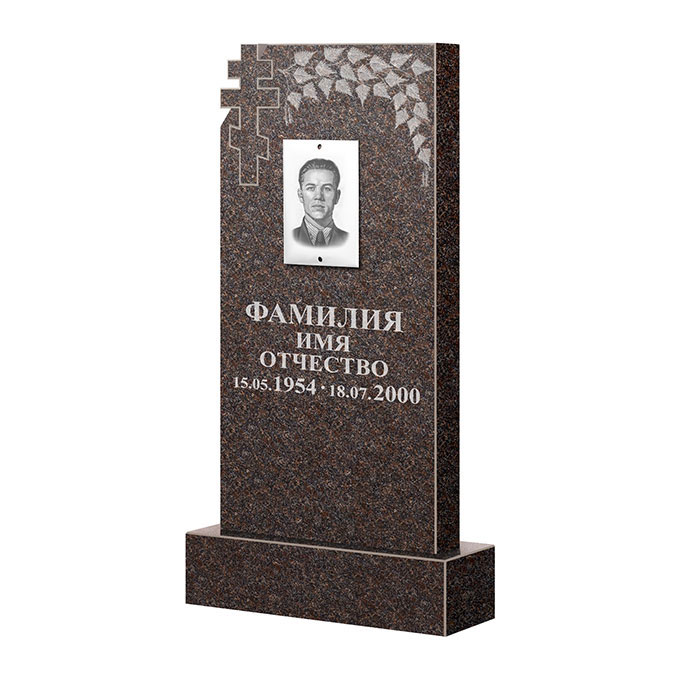 Гранитные памятники в&nbsp;Бузулуке | Памятник из гранита Карел Brown ФГЦ-202