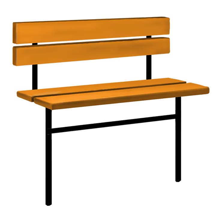 Металлические оградки, столы, скамейки в&nbsp;Бузулуке | Скамейка №3 со спинкой