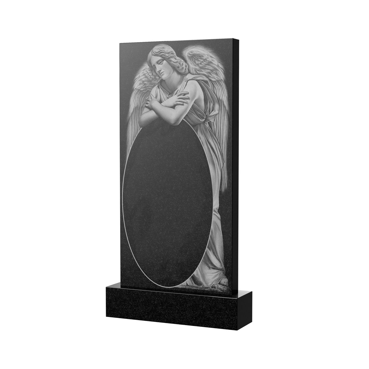 Художественное оформление памятника в&nbsp;Бузулуке | Художественное оформление на гранитную стелу, рисунок ВХО-016