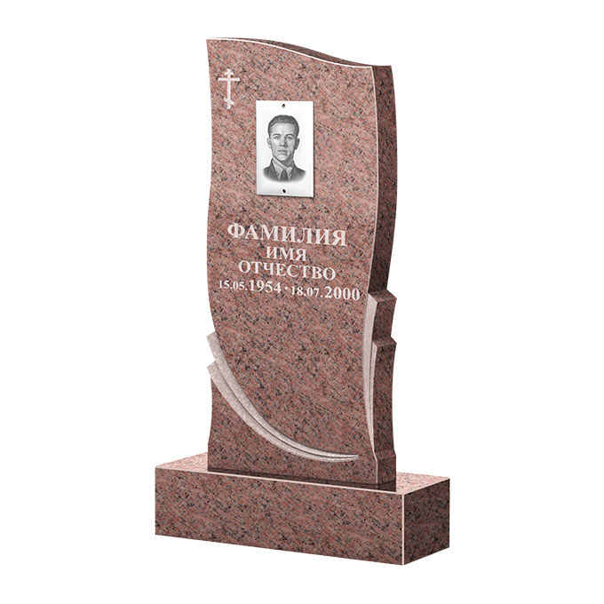 Гранитные памятники в&nbsp;Бузулуке | Памятник из гранита Розалия Pink ФГЦ-044