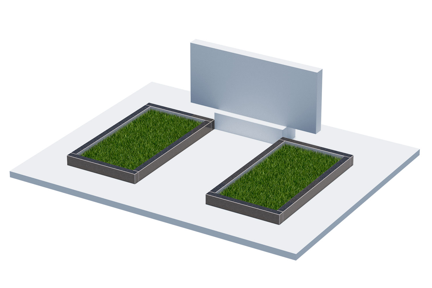 Цветники и надгробные плиты в&nbsp;Бузулуке | Цветник Автономный, 2 шт