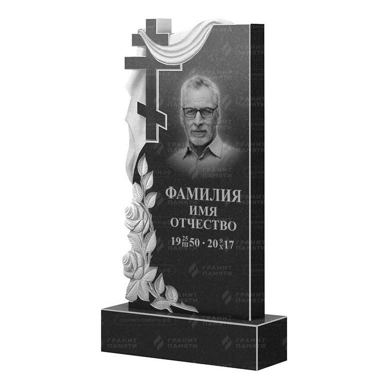 Памятники из гранита вертикальные в&nbsp;Бузулуке | Гранитный памятник ФГ-189