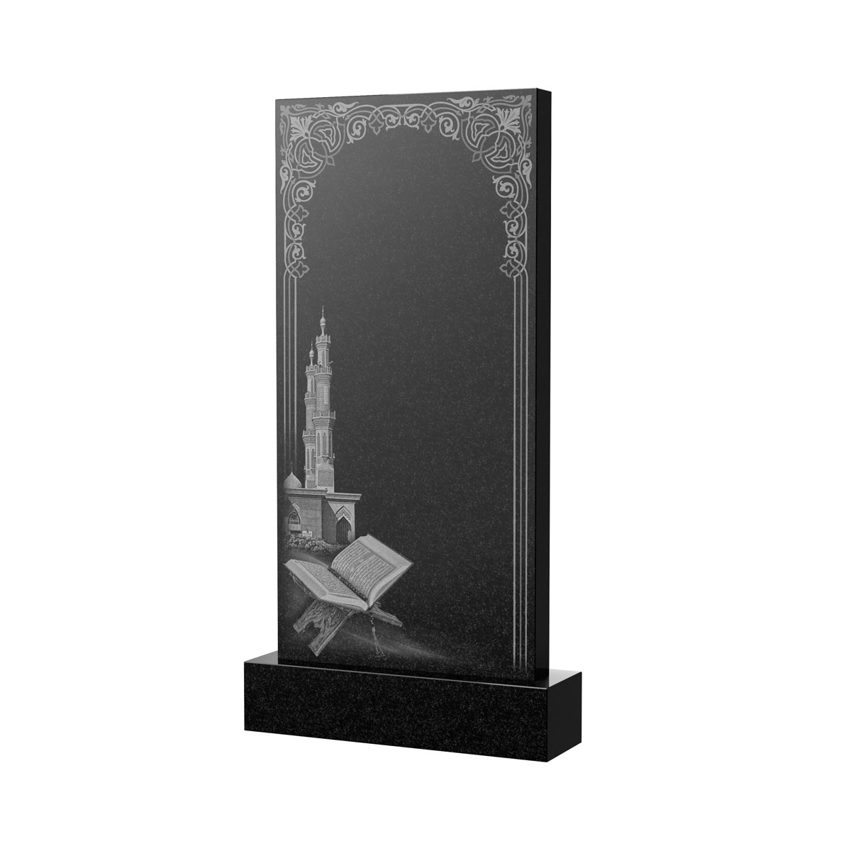 Художественное оформление памятника в&nbsp;Бузулуке | Художественное оформление на гранитную стелу, рисунок ВХО-039