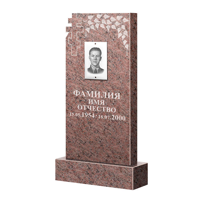 Гранитные памятники в&nbsp;Бузулуке | Памятник из гранита Розалия Pink ФГЦ-202