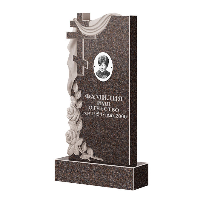 Гранитные памятники в&nbsp;Бузулуке | Памятник из гранита Карел Brown ФГЦ-189