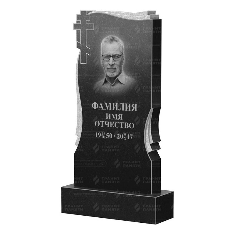 Памятники из гранита вертикальные в&nbsp;Бузулуке | Гранитный памятник ФГ-185